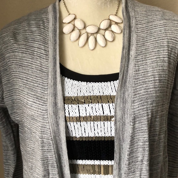 Express 3/4 Sleeve Duster Sweater - Picture 3 of 7